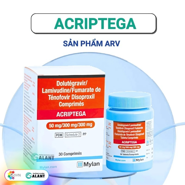 Acriptega TLD - 30 viên - dieu tri ARV