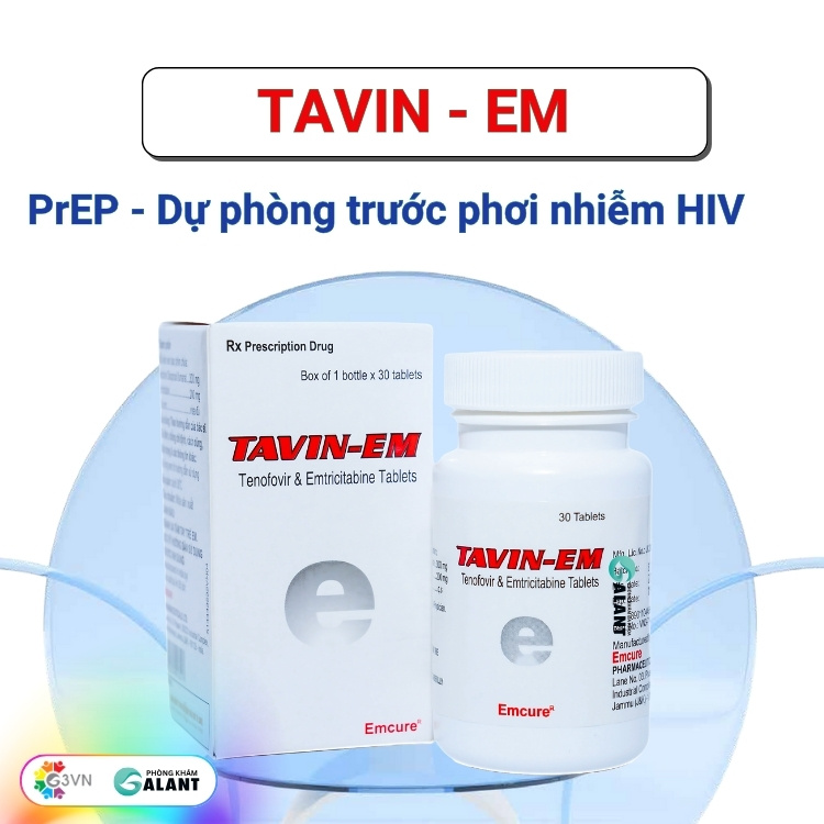 TAVIN Em - 30 viên - du phong truoc phoi nhiem hiv