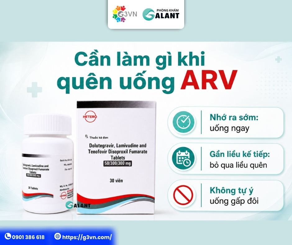 ARV – Cần làm gì khi quên uống thuốc ARV?