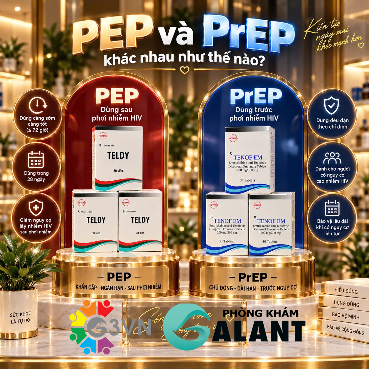 PEP và PrEP khác nhau như thế nào? 5 điều cần biết về dự phòng HIV